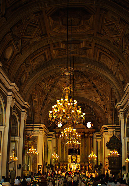 Interior of San Agustin Church, Manila, 2008 (image)