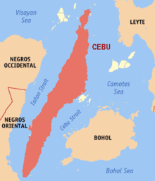 Cebu Island map