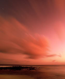 Red Pinatubo sunset, Hawaii image